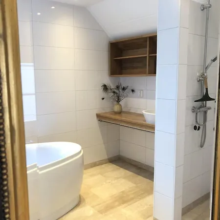 De Kastanje 5-persoons Met Overdekte Lounge En Hottub, Barrelsauna, Stoomsauna, Ligbad, Sunshower, Wifi Dom wakacyjny *