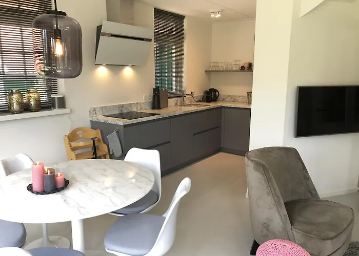 De Kastanje 5-persoons Met Overdekte Lounge En Hottub, Barrelsauna, Stoomsauna, Ligbad, Sunshower, Wifi