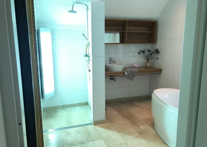 Сasa de vacaciones De Kastanje 5-persoons Met Overdekte Lounge En Hottub, Barrelsauna, Stoomsauna, Ligbad, Sunshower, Wifi