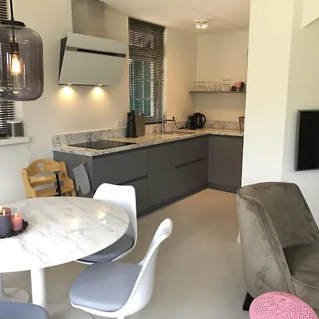 De Kastanje 5-persoons Met Overdekte Lounge En Hottub, Barrelsauna, Stoomsauna, Ligbad, Sunshower, Wifi